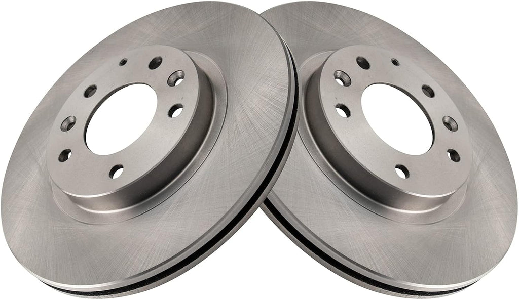 TRQ Front Brake Pad and Rotor Set Ceramic Vented Rotors Compatible with 2006-2015 Mazda MX-5 Miata