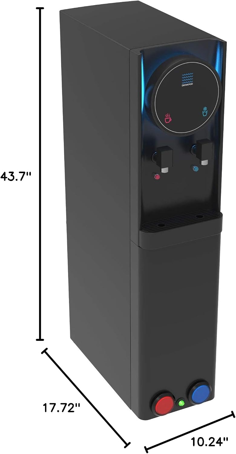 Drinkpod Self Cleaning Bottleless Water Cooler Dispenser, UL/NSF, Full Size