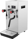 Commercial Milk Frother, 2500W Electric Hot Water Boiler and Milk Steamer Machine for Latte, Tea, and Coffee, Multi-functional Kitchen Appliance for Baristas, Home, Offices, and Family Use