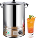 Commercial Coffee Urn, 20L/30L/40L Stainless Steel Electric Juice Maker With Lid Large Hot Water Dispenser For Catering Cafe Wedding Reception(No faucet,20L)