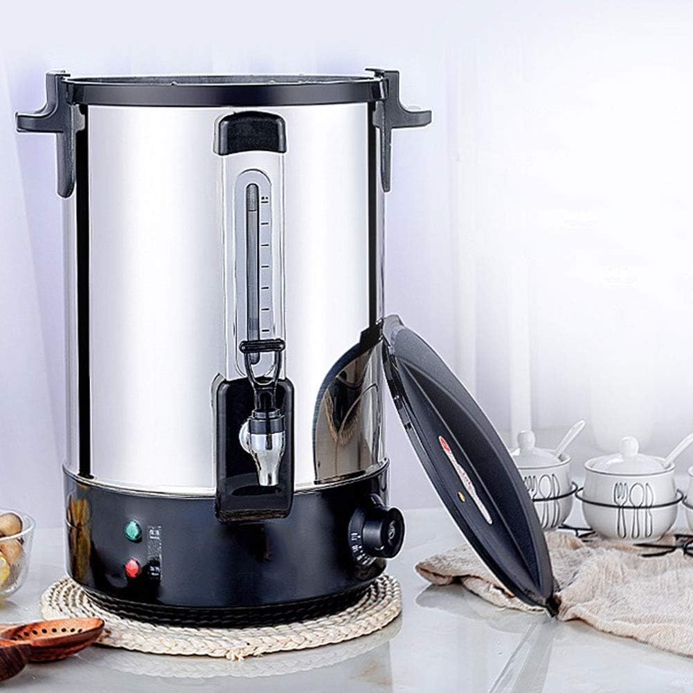 Water Dispenser, Electric Hot Water Dispenser, Electric Kettles Stainless Steel Commercial Coffee Maker Urn Water Boiler Beverage Warmers with Indicator Light