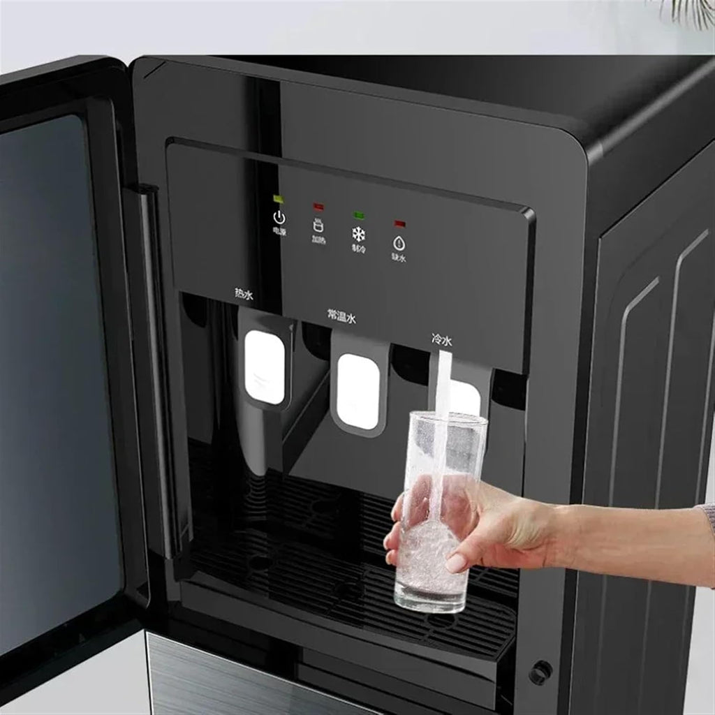 Water Dispenser Electric Water Dispenser Vertical Living Room Integrated Cooling and Heating Machine Gadgets for Home Water Bottle Water Cooler Dispenser(Ice-Warm-Hot-E)
