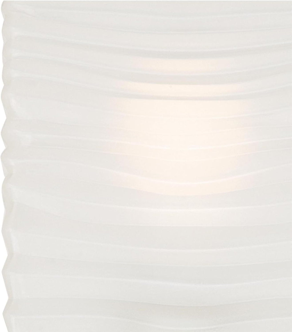 Westinghouse 6304100 Alexander Four-Light Indoor Wall Fixture, Brushed Nickel Finish with Rippled White Glazed Glass