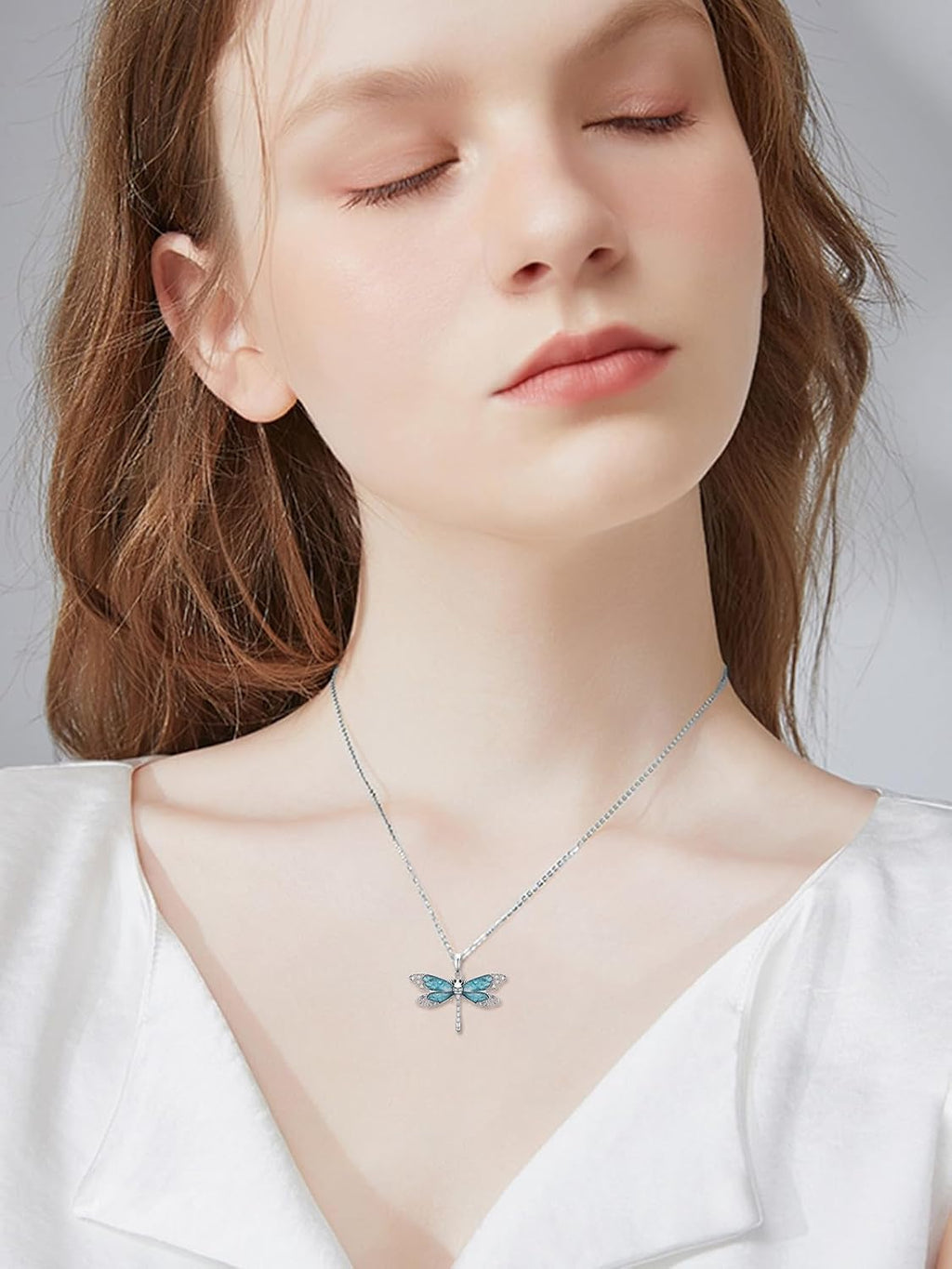 ZBA Natural Diamond Animal Necklaces for Women, 18k Gold Plated 925 Sterling Sliver Fine Jewelry Meaningful Gifts (Color F-G/Clarity I1-I2)
