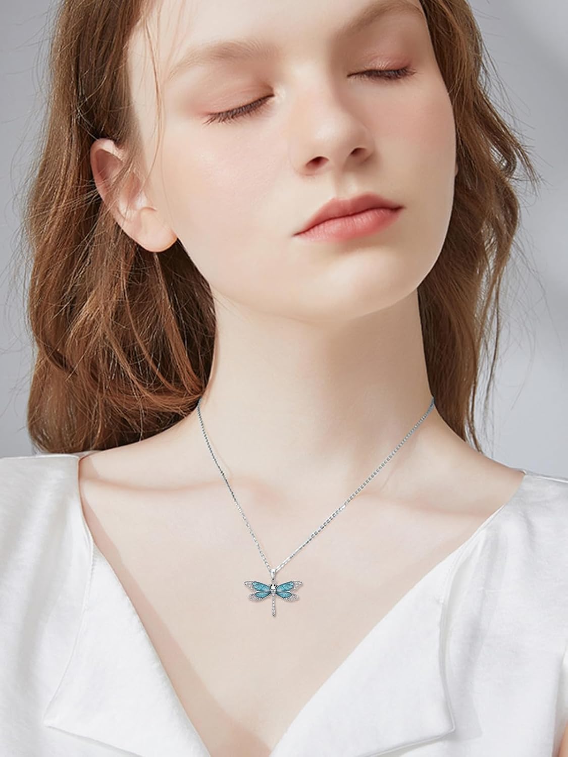 ZBA Natural Diamond Animal Necklaces for Women, 18k Gold Plated 925 Sterling Sliver Fine Jewelry Meaningful Gifts (Color F-G/Clarity I1-I2)