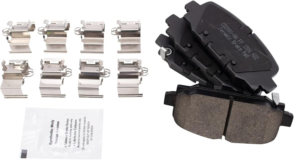TRQ Front and Rear Brake Pad and Rotor Set Ceramic Compatible with 2018-2022 Jeep Compass