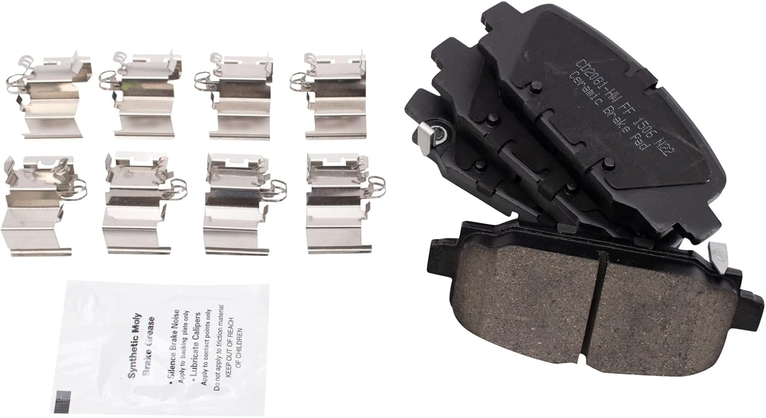 TRQ Front and Rear Brake Pad and Rotor Set Ceramic Compatible with 2018-2022 Jeep Compass