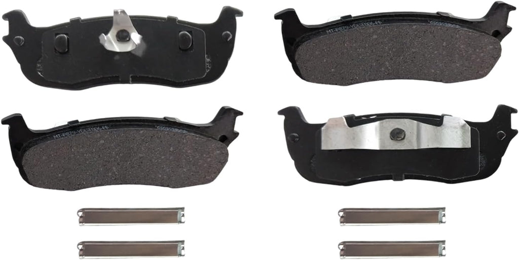 Detroit Axle - Rear Brake Kit for Ford 2000-2003 F-150, 1999-2002 Expedition Lincoln Navigator, 2002 Blackwood, Drilled & Slotted Brake Rotors Ceramic Brake Pads Brake Calipers 2001 Replacement