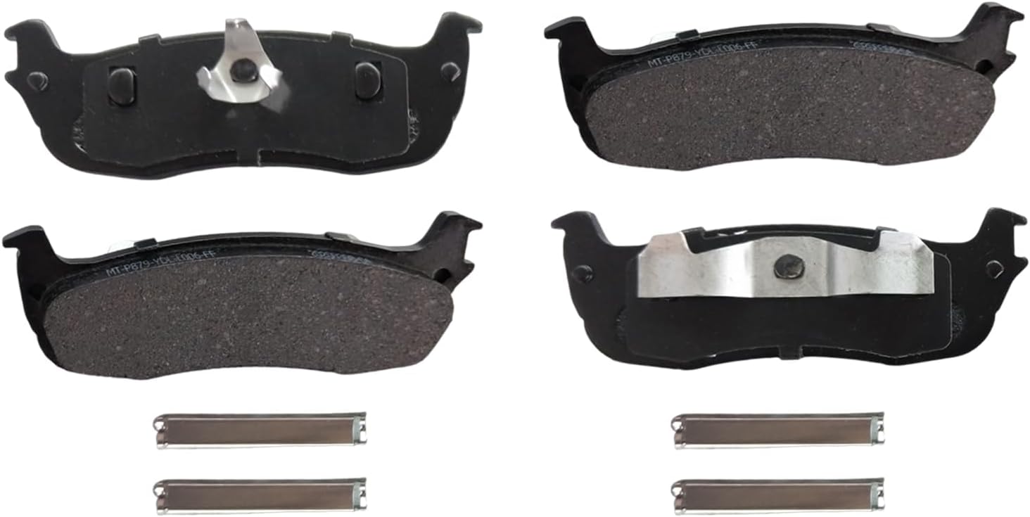 Detroit Axle - Rear Brake Kit for Ford 2000-2003 F-150, 1999-2002 Expedition Lincoln Navigator, 2002 Blackwood, Drilled & Slotted Brake Rotors Ceramic Brake Pads Brake Calipers 2001 Replacement