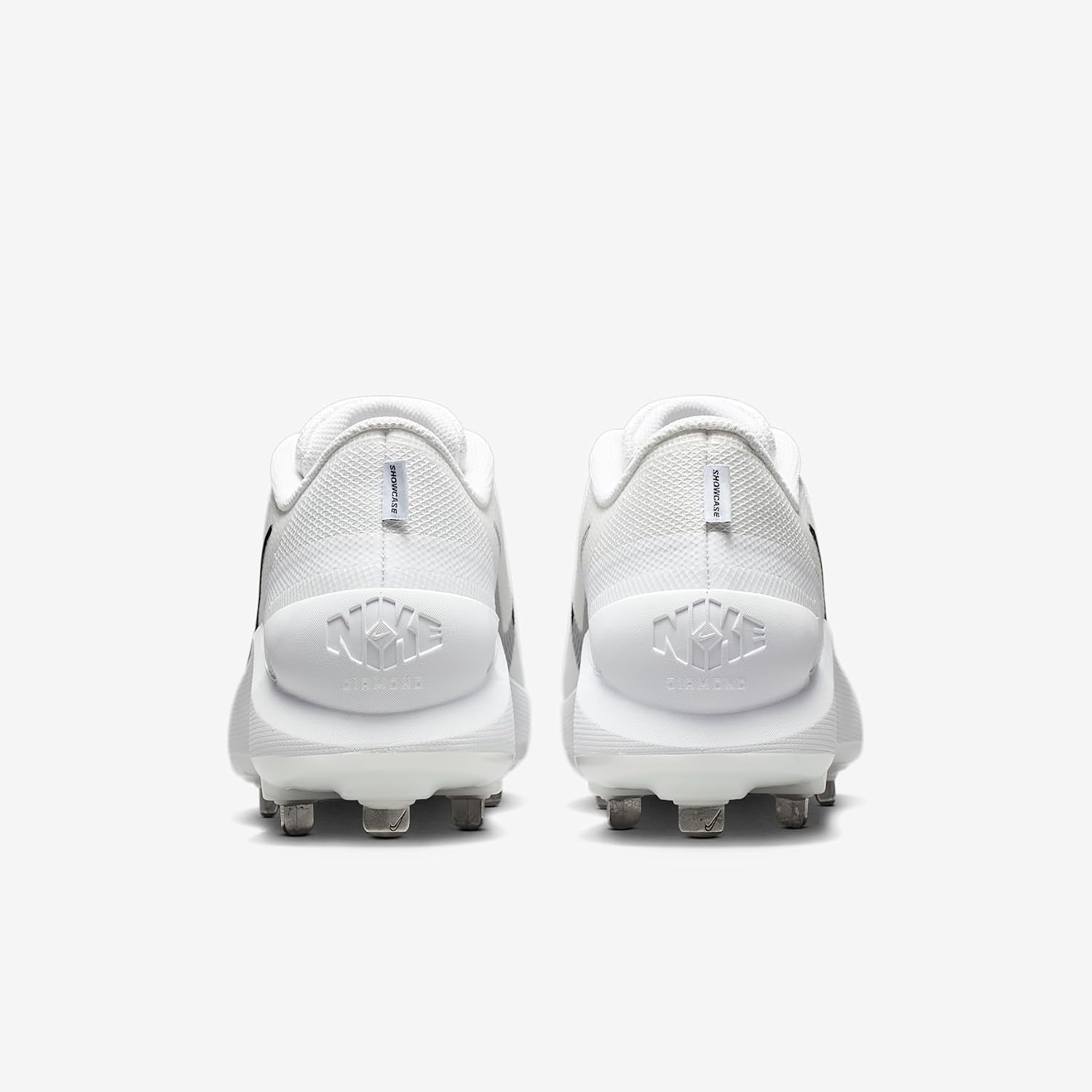 Nike Diamond Showcase MTL Baseball Cleats (White/Black)