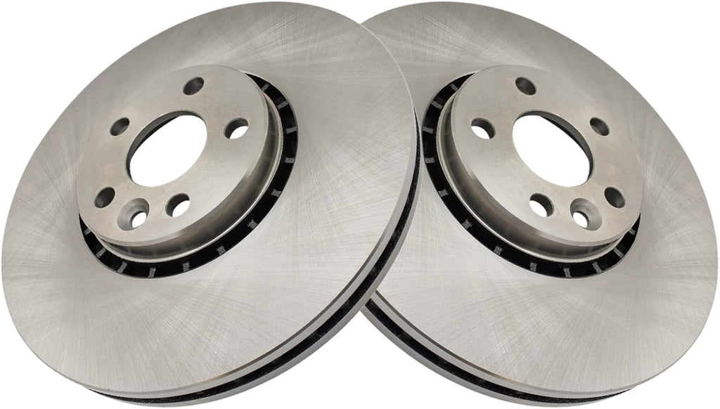 TRQ Front Brake Pad and Rotor Set Ceramic Compatible with 2011-2015 Volvo XC60