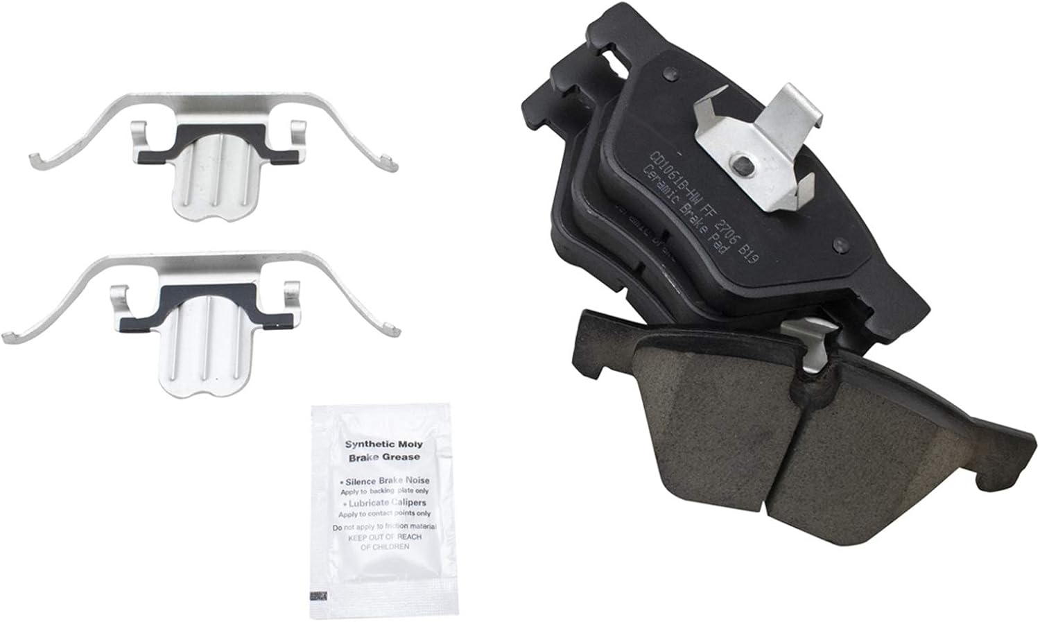TRQ Front Brake Pad and Rotor Set Ceramic G Coated Vented Rotors Compatible with 2008-2013 BMW 128i 2006 325i 325xi 2007 328i 328xi