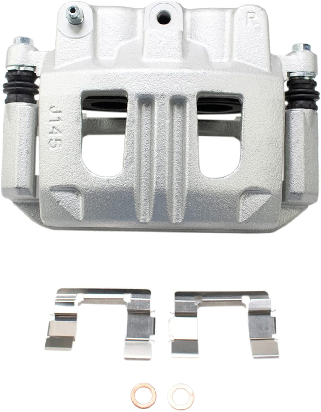 TRQ Front Brake Pad and Rotor Set Ceramic Vented Rotors Calipers Compatible with 2005-2006 Chevrolet Equinox 2006 Pontiac Torrent 2004-2007 Saturn Vue