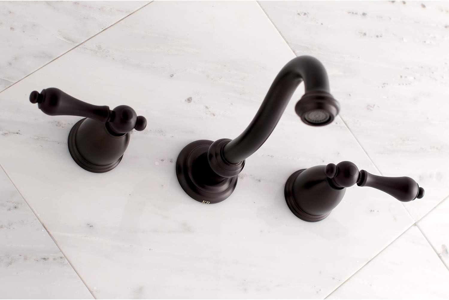 Kingston Brass KS3125AL Vintage 2-Handle Wall Mount Bathroom Faucet, Oil Rubbed Bronze