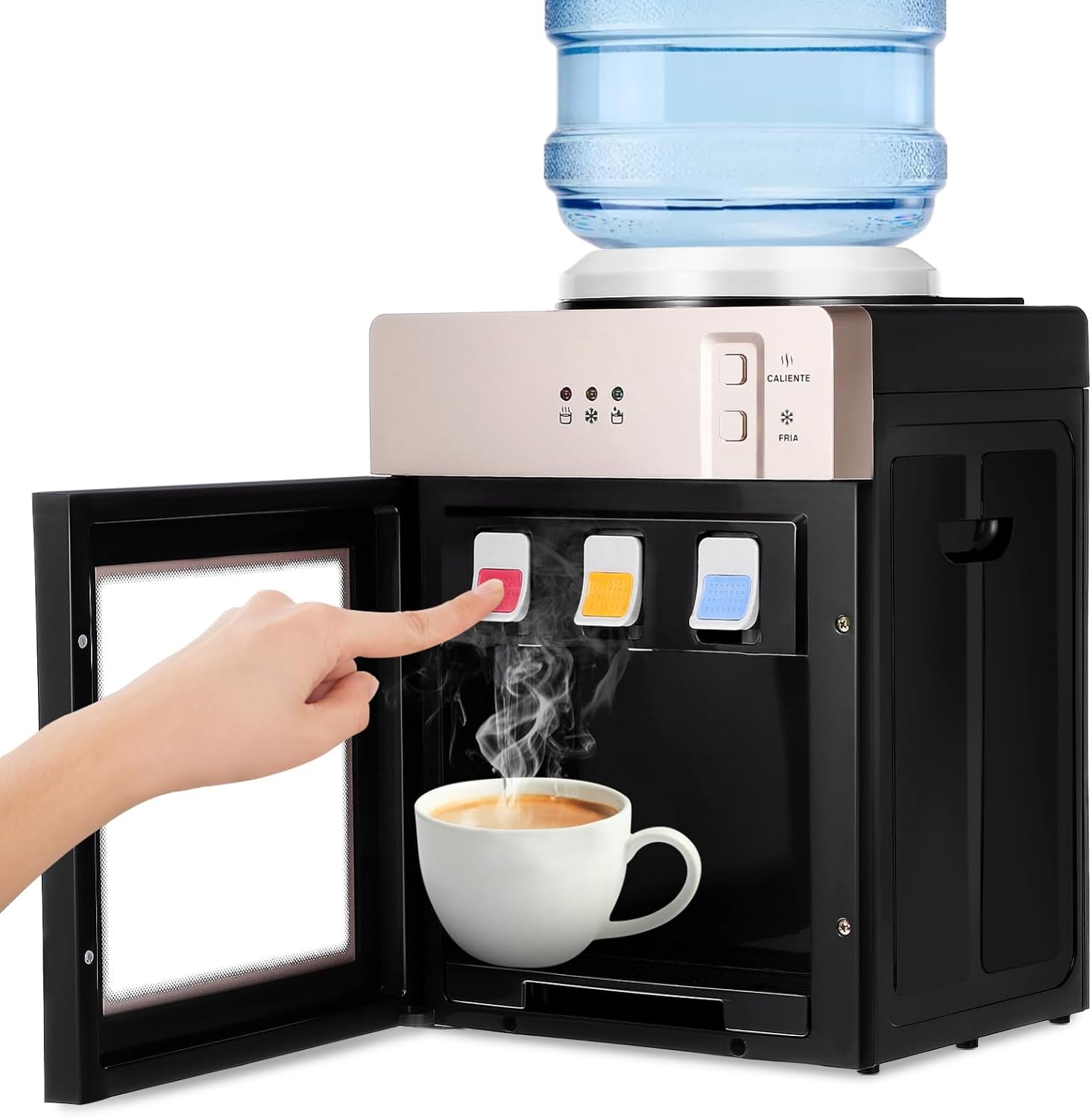 Angoily Multifunctional Countertop Water Dispenser Us Sleek Design for Home Use Hot Options Easy One-handed Removable Tray for Convenient Cleaning