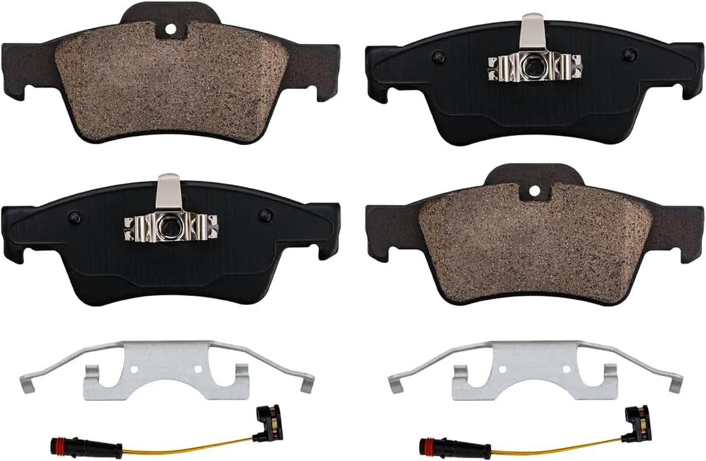 Detroit Axle - REAR Brake Kit for Mercedes-Benz ML320 ML350 ML450 ML500 R350 R320 R500 [Check Fitment] Disc Brake Rotors Replacement Ceramic Brakes Pads: 12'' inch Rotor