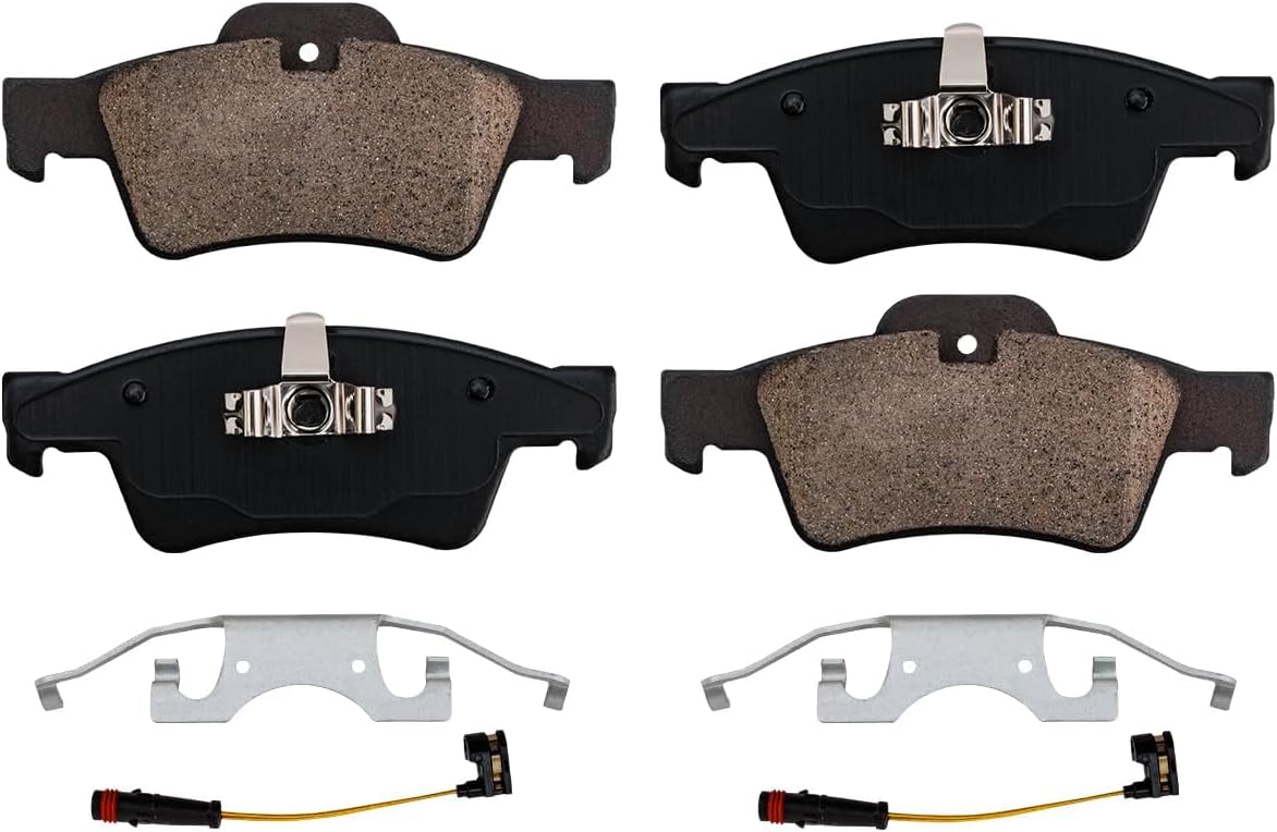 Detroit Axle - REAR Brake Kit for Mercedes-Benz ML320 ML350 ML450 ML500 R350 R320 R500 [Check Fitment] Disc Brake Rotors Replacement Ceramic Brakes Pads: 12'' inch Rotor