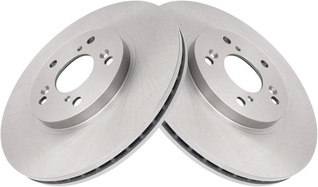 TRQ Front and Rear Brake Pad and Rotor Set Ceramic Vented Rotors Compatible with 2009-2010 Acura TSX 2008-2009 Honda Accord