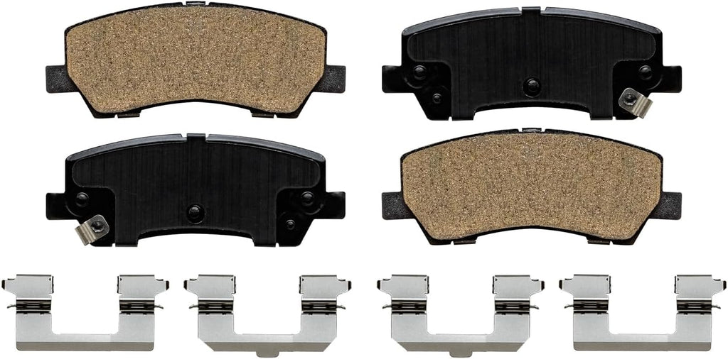 Detroit Axle - 2.3L Brake Kit for 2019 Ford Mustang Drilled and Slotted Disc Brake Rotors Ceramic Brakes Pads with Hardware Replacement : 13.86' inch Front and 12.99' inch Rear Rotor