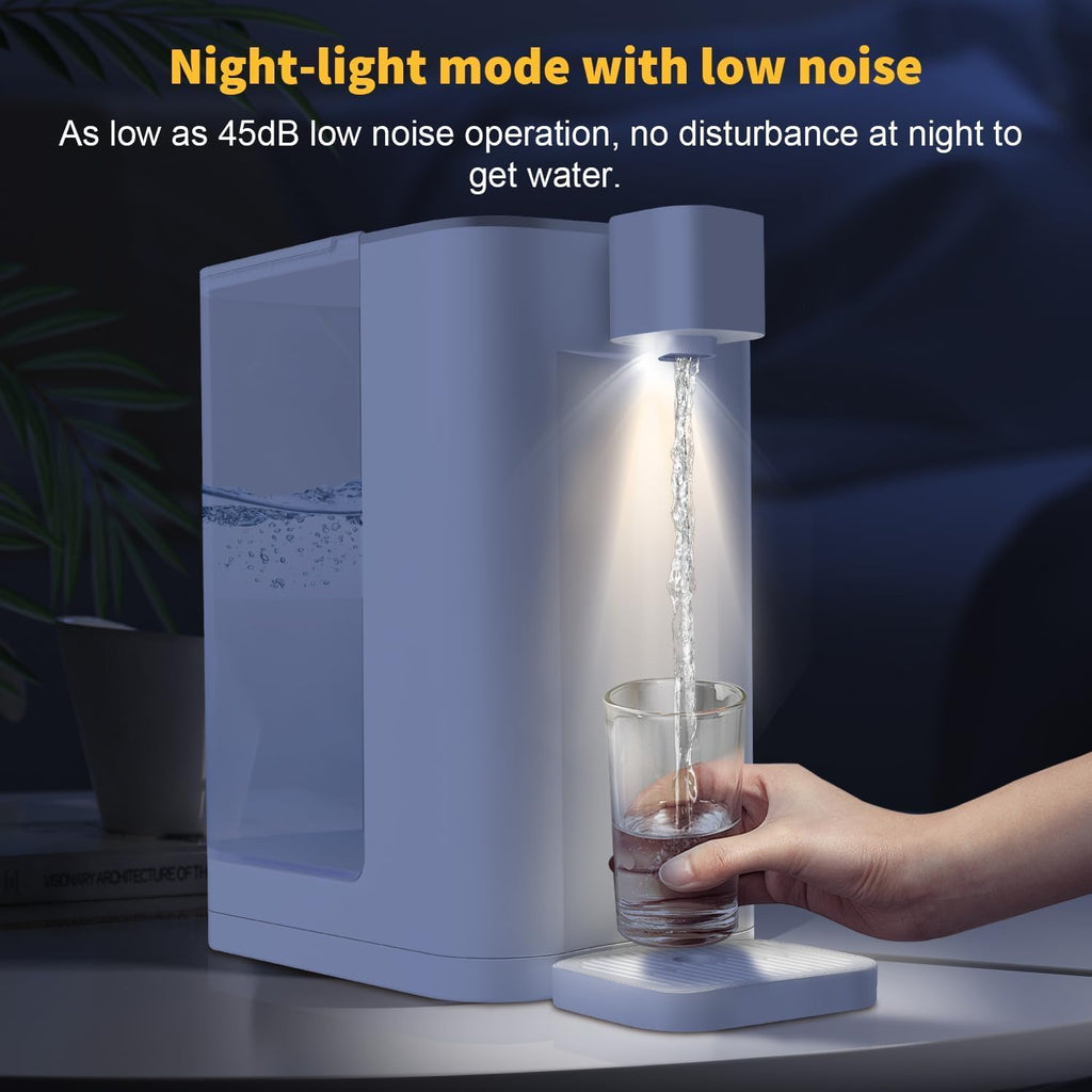 Instant Hot Water Dispenser, Countertop Design with Temperature Setting, LCD Display, Digital Touchscreen, Suitable for Home and Office