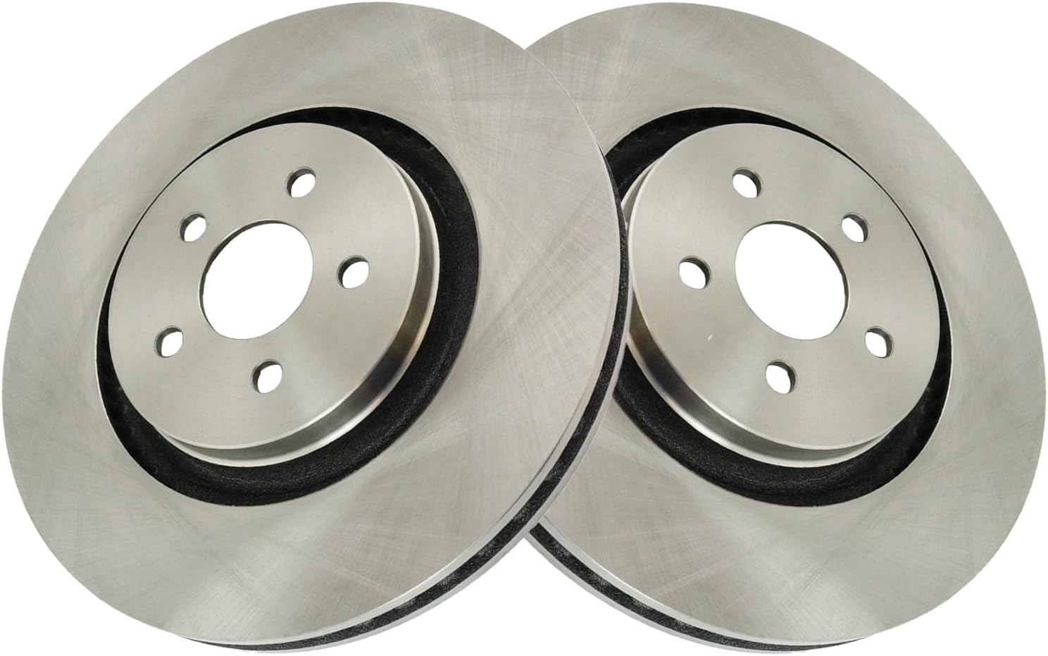 TRQ Front Brake Pad and Rotor Set Ceramic Vented Rotors Compatible with 2015-2018 Ford Edge 2017-2018 Fusion 2017-2020 Lincoln Continental 2016-2018 MKX 2019-2020 Nautilus