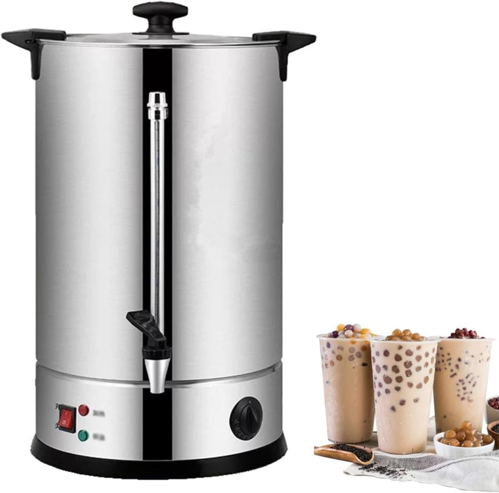 Electric Tea Urn,40L Commercial Stainless Steel Hot Water Urn Cateurn with Tap, Insulated Bucket for Coffee Water Milk,35L