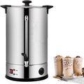 Electric Tea Urn,40L Commercial Stainless Steel Hot Water Urn Cateurn with Tap, Insulated Bucket for Coffee Water Milk,35L