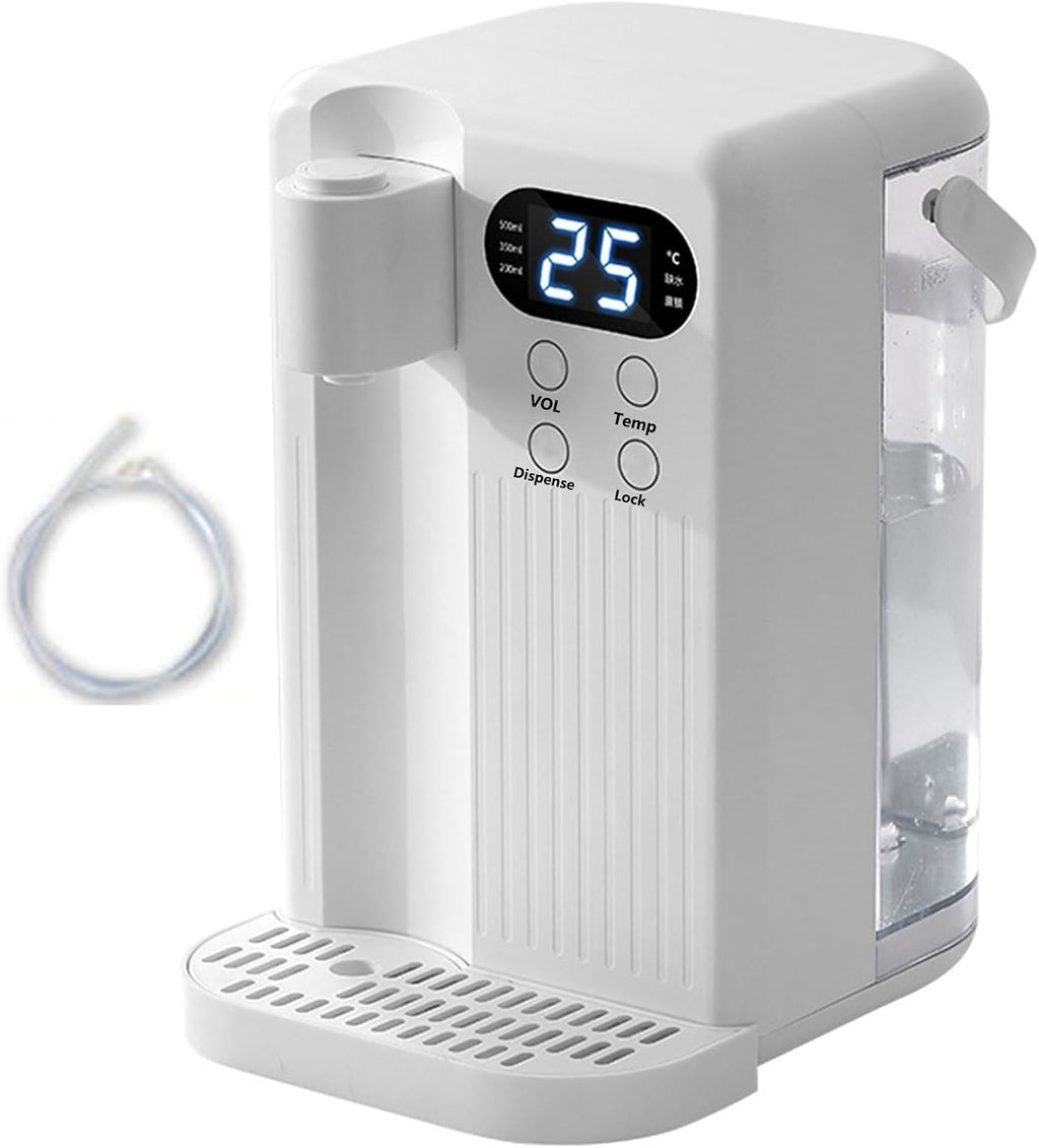 Instant Hot Water Dispenser Filter, Removable Water Tank, Desktop Water Cooler, 12 Temperature and 3 Water Volume Settings, No Installation (Color : White, Size : 9.4 * 7.2 * 11.8inch)