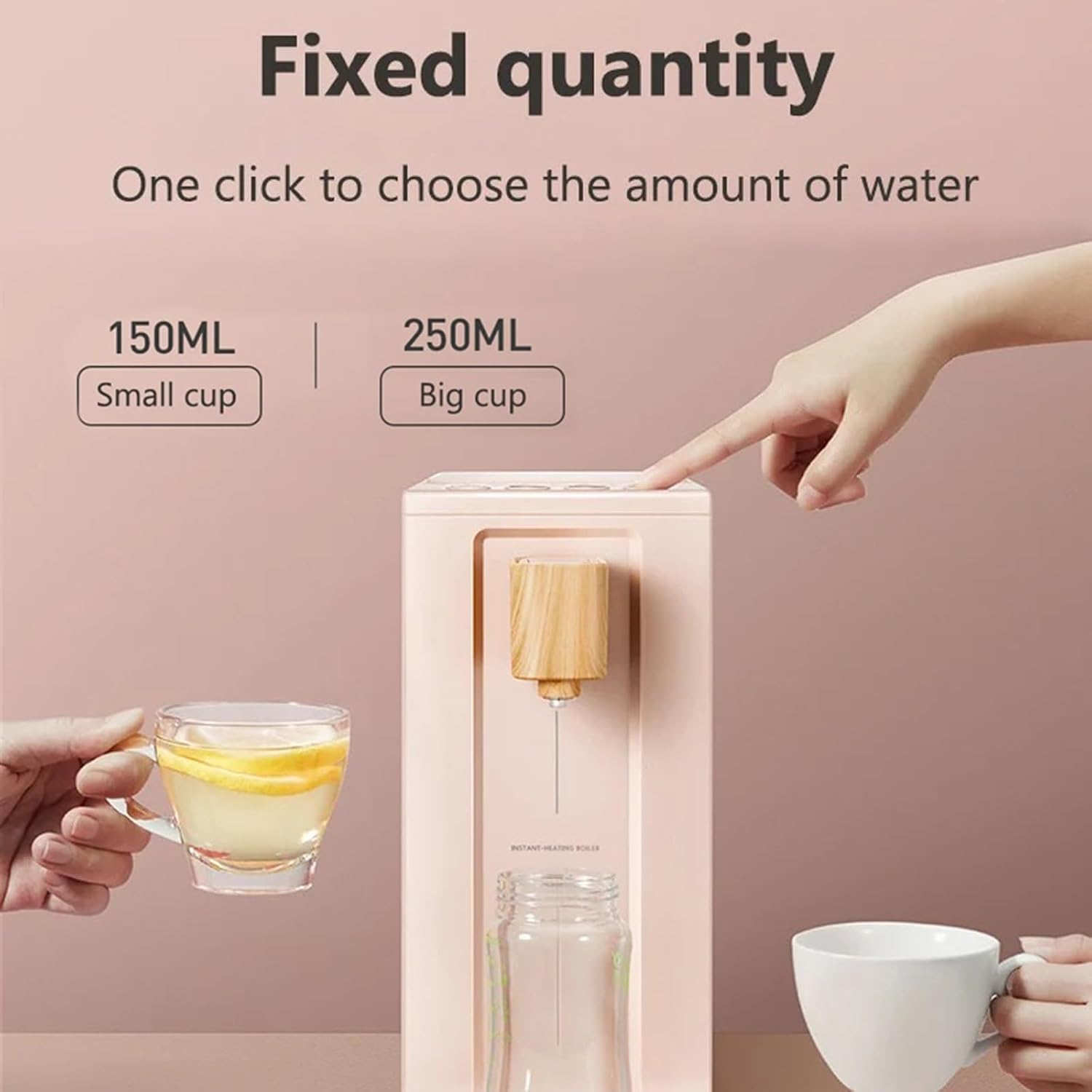 Water Dispenser 2L Intelligent Instant Water Dispenser, Fixed Amount Water Fountain, 6 Gear Thermostatic Fast Heating Desktop Water Boiler Dispenser
