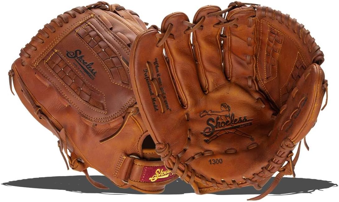 Shoeless Joe Gloves Fast Pitch Basket Weave Web Brown Baseball Glove