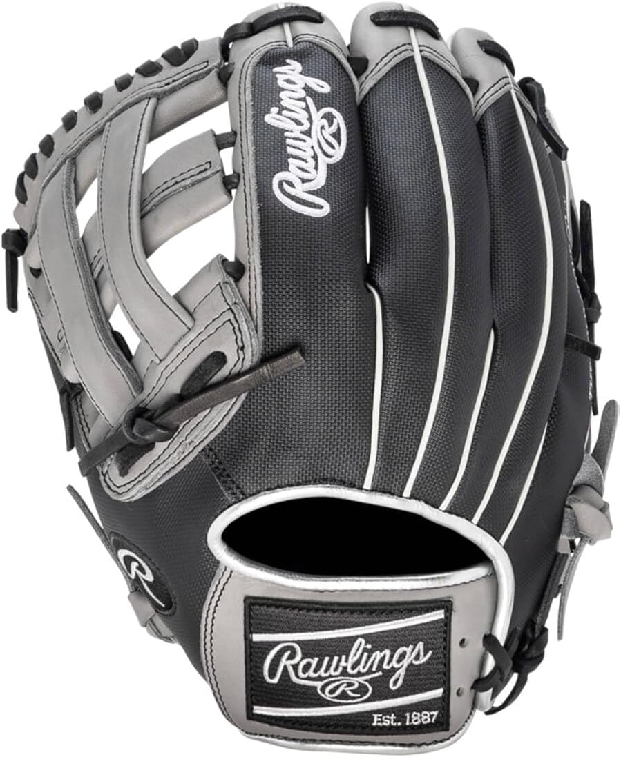 Rawlings Gamer XLE Speed Shell Series Baseball Infield | Catcher | Utility Glove | Mitt | Travel | Youth | 11.5' | 12.25' | 32.5' | Black | Grey | Right | Left