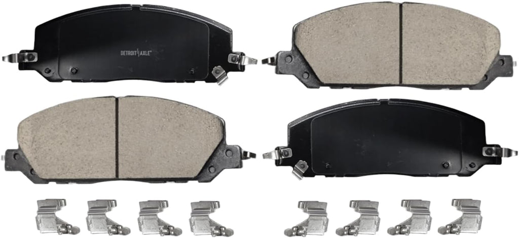 Detroit Axle - Brake Kit for 2020-2025 Ford Explorer, Police Interceptor Utility, 2020-2023 Lincoln Aviator, Disc Brake Rotors Ceramic Brakes Pads : 14.29' inch Front, 13.78' inch Rear Vented Rotor