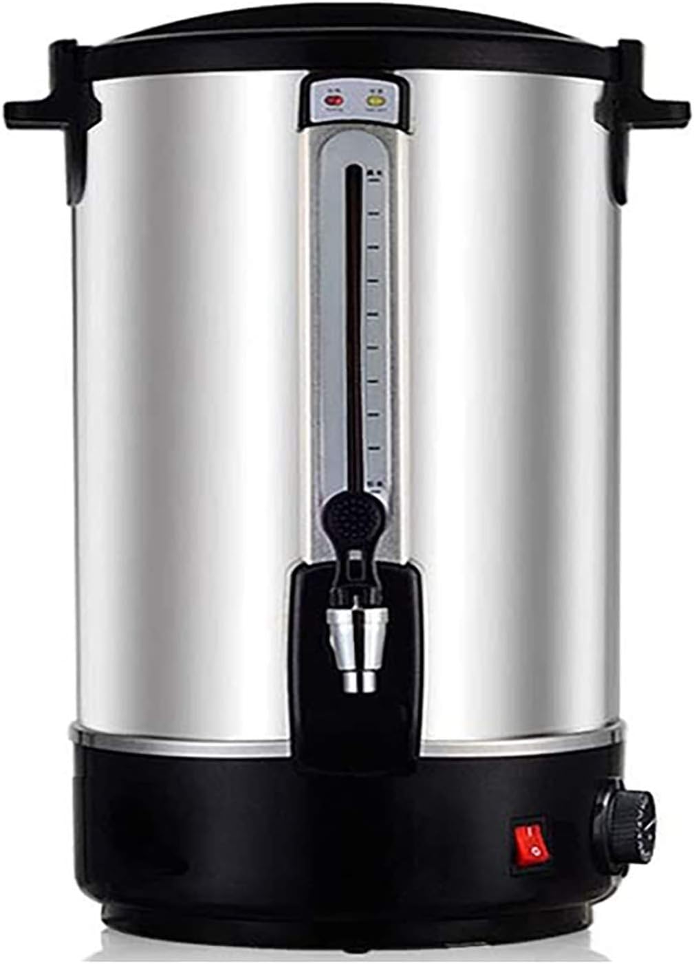 Drink Dispenser Electric Hot Electric Kettles Stainless Steel Commercial Coffee Maker Urn Water Boiler Beverage Warmers with Indicator Light for Parties