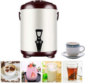 Hot Beverage Dispenser, Commercial Hot Water Dispenser For Tea/Coffee, Insulated Barrel Coffee Urn Milk Tea Bucket(8L)
