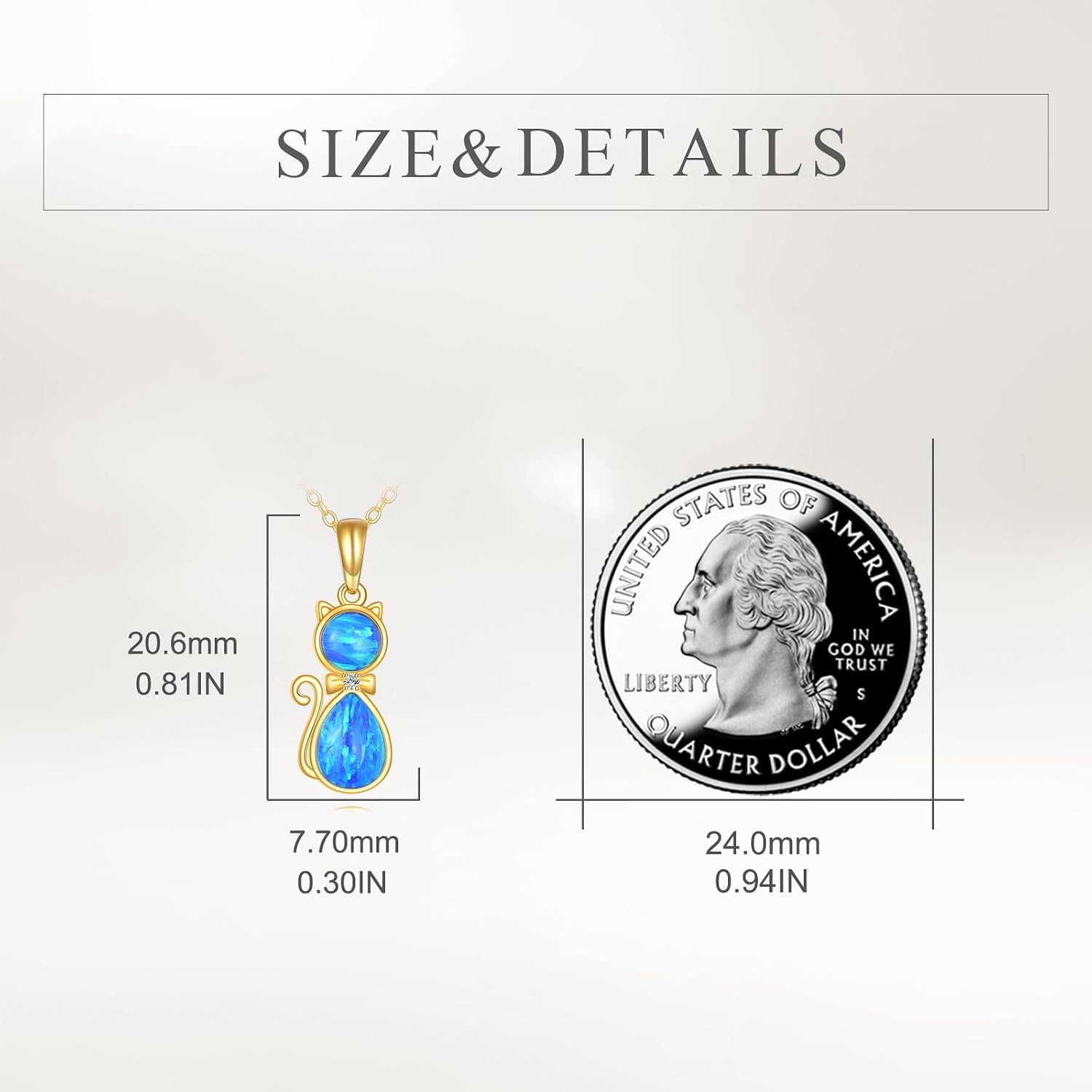 DOVRAN 14K Solid Gold Cat/Butterfly/Heart/Teardrop Necklace for Women 14K Gold Opal/Lapis Lazuli/Black Onyx Pendant Jewelry Gift for Women