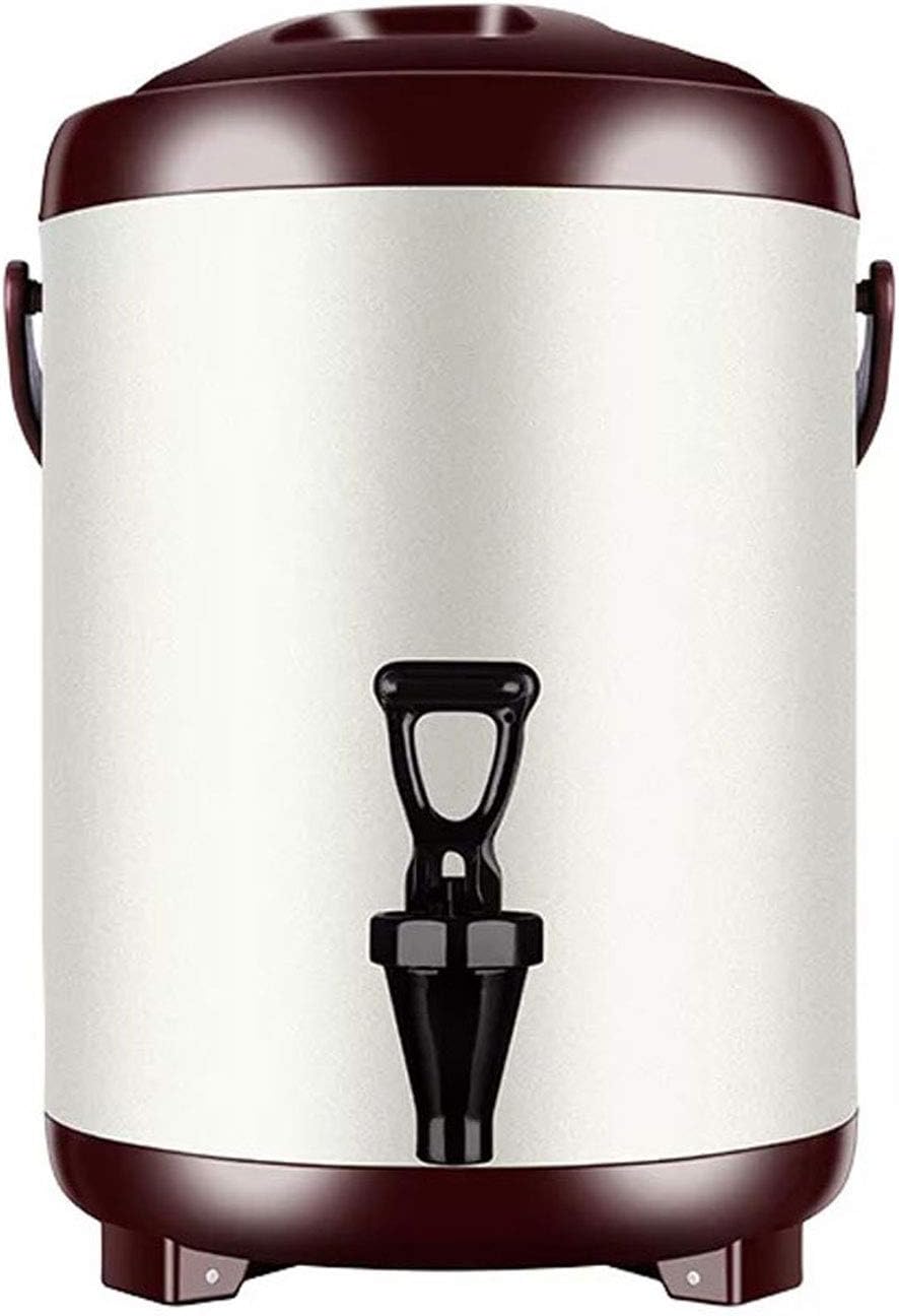 Hot Beverage Dispenser, Commercial Hot Water Dispenser For Tea/Coffee, Insulated Barrel Coffee Urn Milk Tea Bucket(10L)