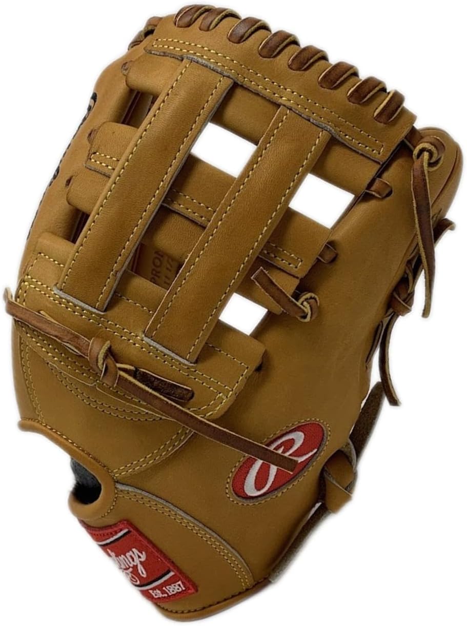 Rawlings Heart of The Hide Baseball Glove Pro Stiff & Standard Fit Models | Classic Colors | Sizes 11.5' - 12.75' | Multiple Styles (Tan | NP4 | H Web, 11.5' | Infield, Right Hand Throw)