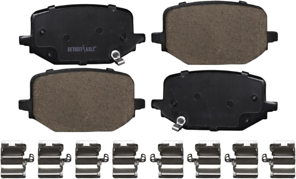 Detroit Axle - Brake Kit for 2020-2025 Ford Explorer, Police Interceptor Utility, 2020-2023 Lincoln Aviator, Disc Brake Rotors Ceramic Brakes Pads : 14.29' inch Front, 13.78' inch Rear Vented Rotor