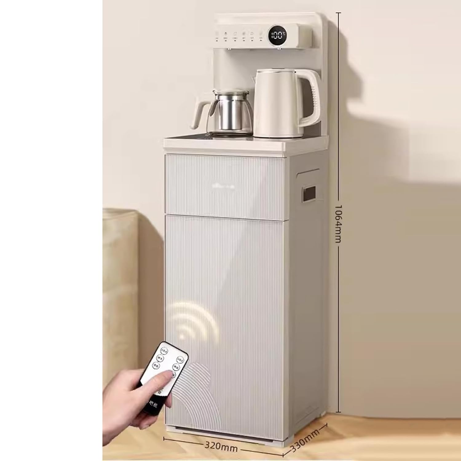 Hot and Cold Water Dispenser Household Water Dispenser Smart Vertical Fully Automatic Small Office Placed Under Tea Bar Machine with Water Bucket
