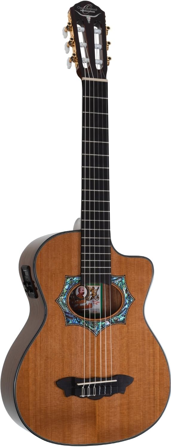 Oscar Schmidt OH30SCE Acoustic Electric Guitar, Requinto