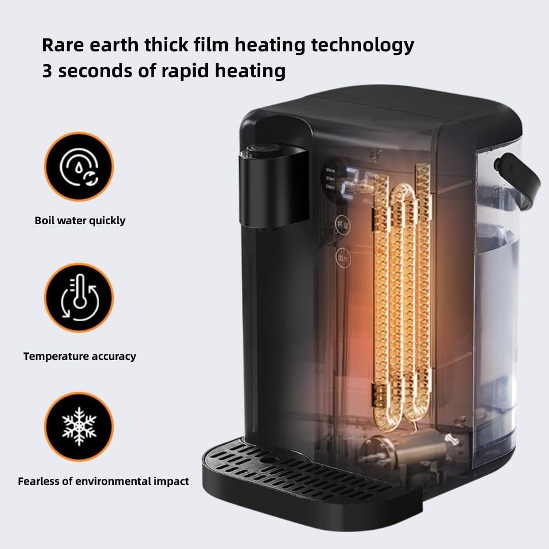 Versatile Hot Water Dispenser，Boil Water for Any Purpose， Enjoy Instant Hot Beverages，Stylish and Efficient Hot Water Dispenser，Perfect for Home or Office (White)