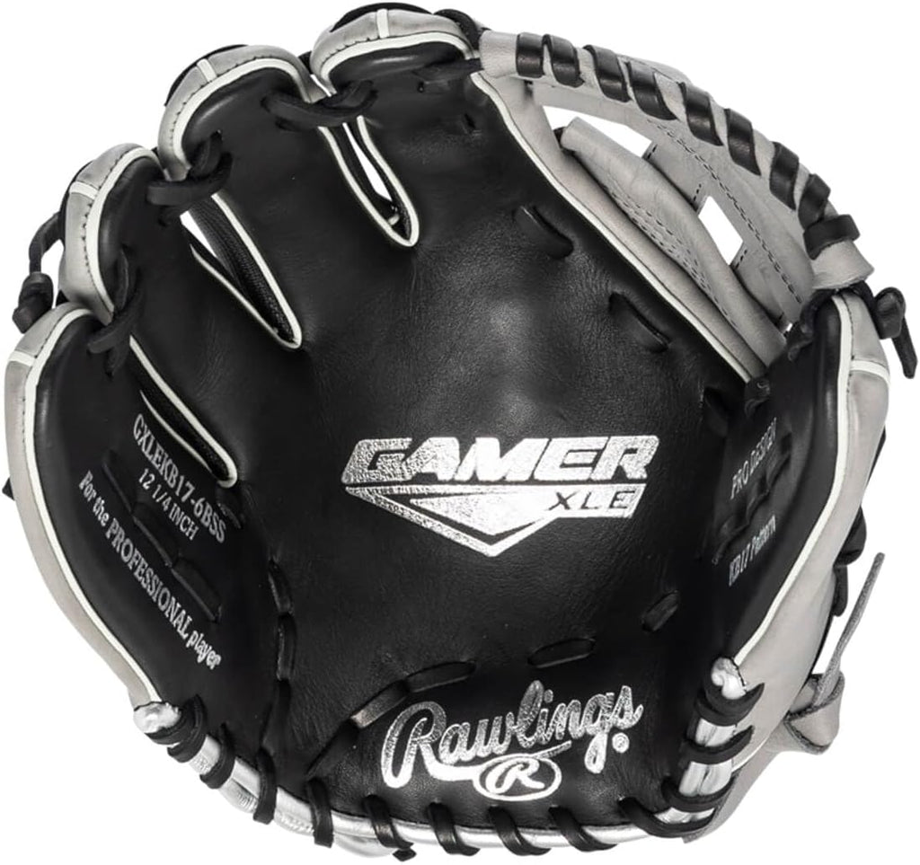 Rawlings Gamer XLE Speed Shell Series Baseball Infield | Catcher | Utility Glove | Mitt | Travel | Youth | 11.5' | 12.25' | 32.5' | Black | Grey | Right | Left
