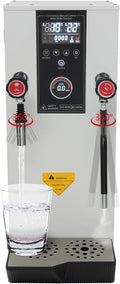 Commercial Hot Water Dispenser, 12L Water Boiler Electric Countertop Hot Water Machine with 12H Timer, Embedded Handle, Cup Temperature Probe, 1500W Fast Heating for Coffee Tea Restaurant Office