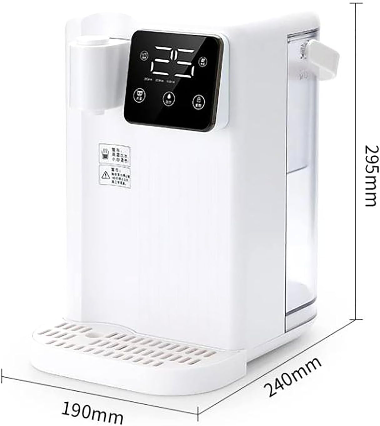 Instant Hot Water Dispenser, 3L Electric Hot Water Boiler with LED Night Light, 3 Water Volume Choices and 13 Stage Temperature Adjustment, 3 Seconds Quick Heating and Easy to Use, for Kitchen
