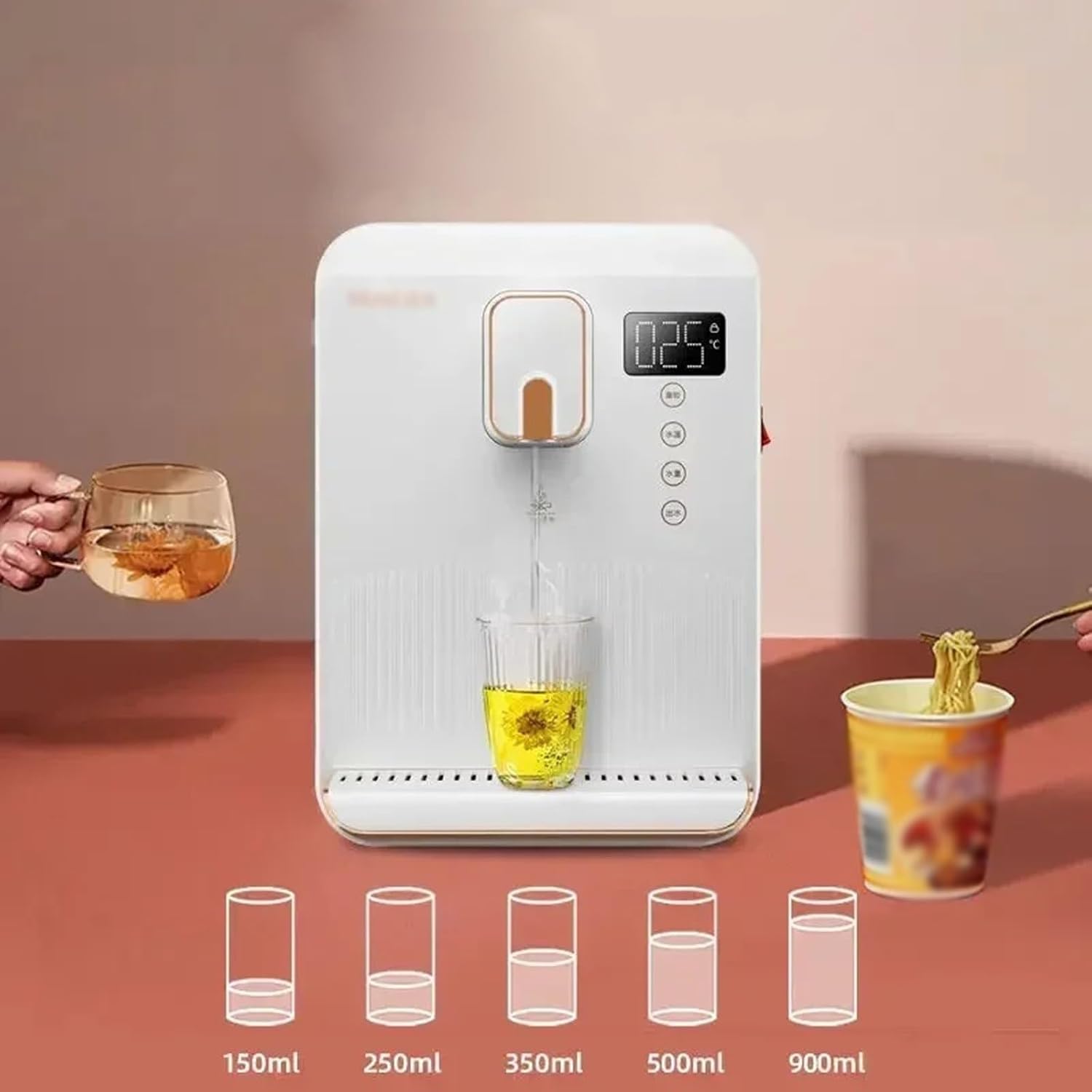 Water Dispenser Water Dispensers, Automatic Kitchen Dispenser, Wall Mounted Electric Drinker, Fountain Dispenser Machine for Hot and Cold Drinking for Home Dispensed