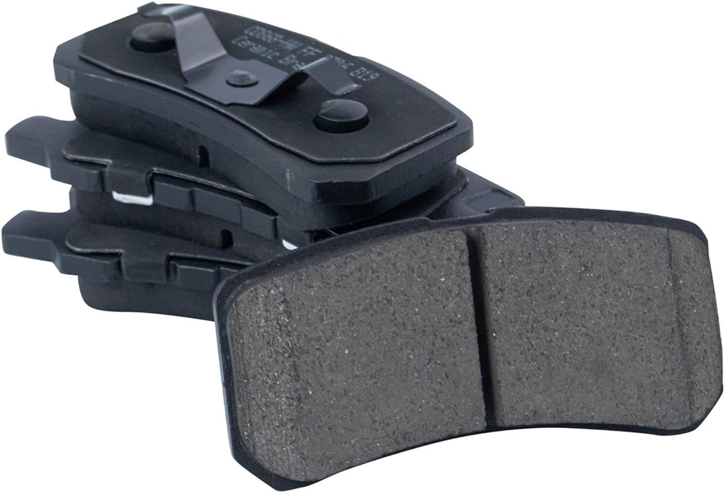 TRQ Front and Rear Brake Pad and Rotor Set Ceramic Compatible with 2007-2010 Chrysler Sebring 2011 200 2008-2014 Dodge Avenger Mitsubishi Lancer 2007-2017 Jeep Compass Patriot 2008-2012 Outlander