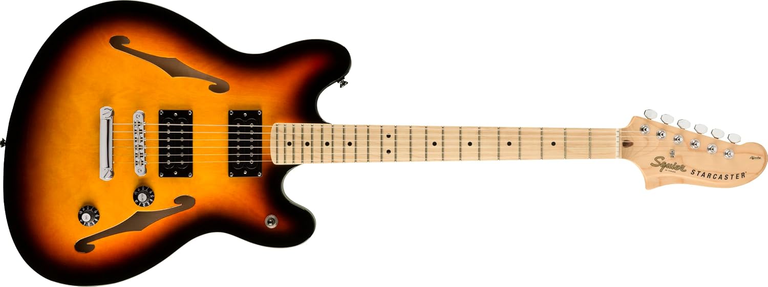Fender Squier Affinity Series Starcaster Electric Guitar, 3-Color Sunburst