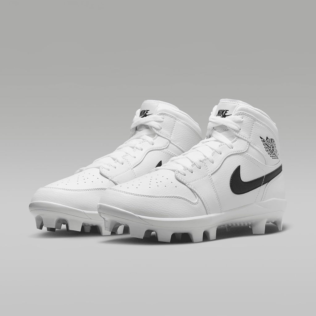 Jordan 1 Retro MCS Men's Baseball Cleats (White/Black) Size 12
