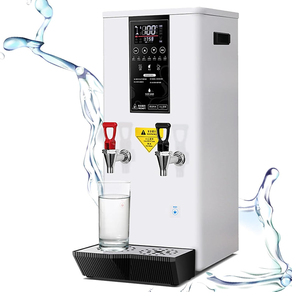 Commercial Water Dispenser, Hot & Cold Water Dispenser Step-Heating Boiling Water Machine with LCD Display, for Tea Coffee Restaurant Hotel Office