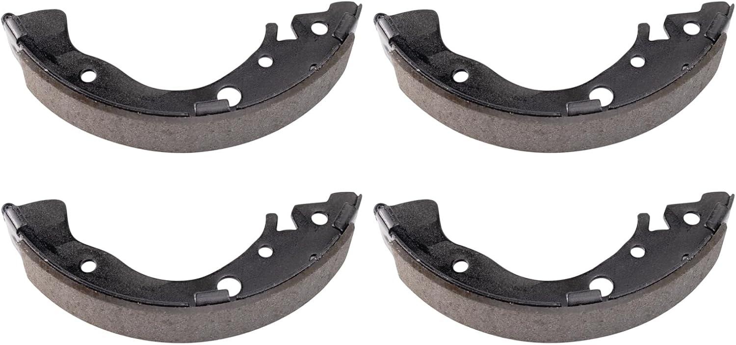 TRQ Front & Rear Brake Pad & Rotor,Shoe & Drum Kit Premium G-Coated Semi-Metallic Performance Compatible with 2013-2015 Honda Civic
